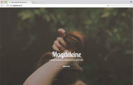 Screenshot der Website Magdeleine
