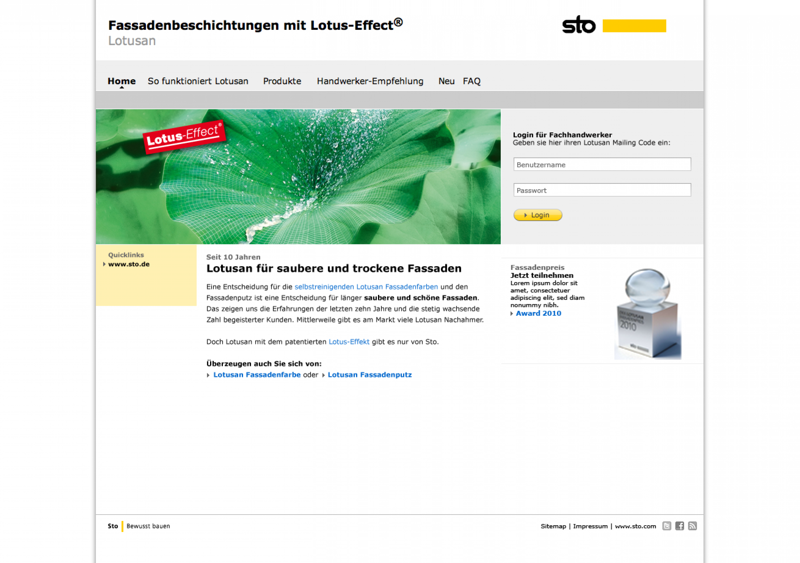 Sto Lotusan Startseite Sto Lotusan Startseite