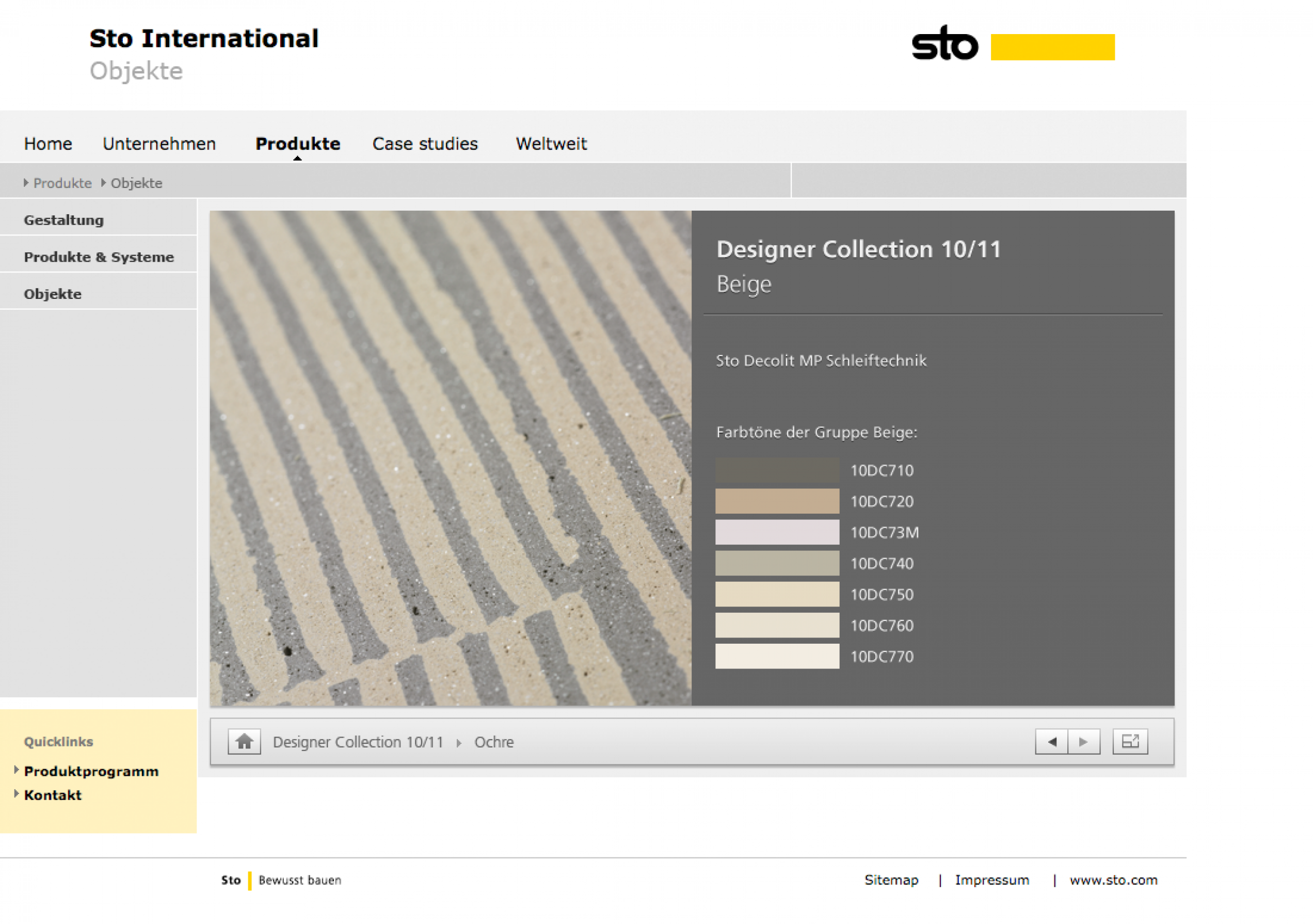 Sto Designer Collection Viewer