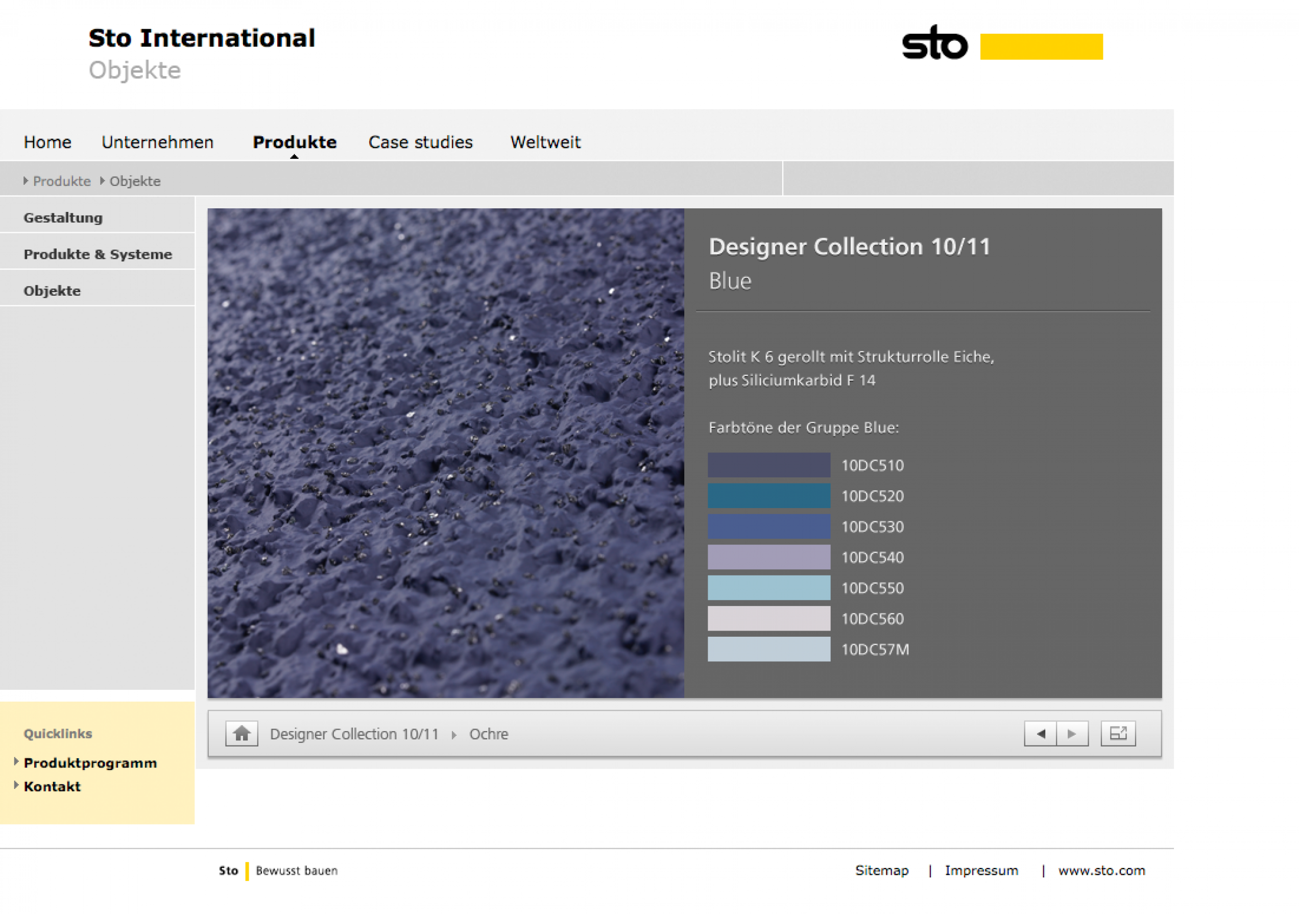 Sto Designer Collection Viewer
