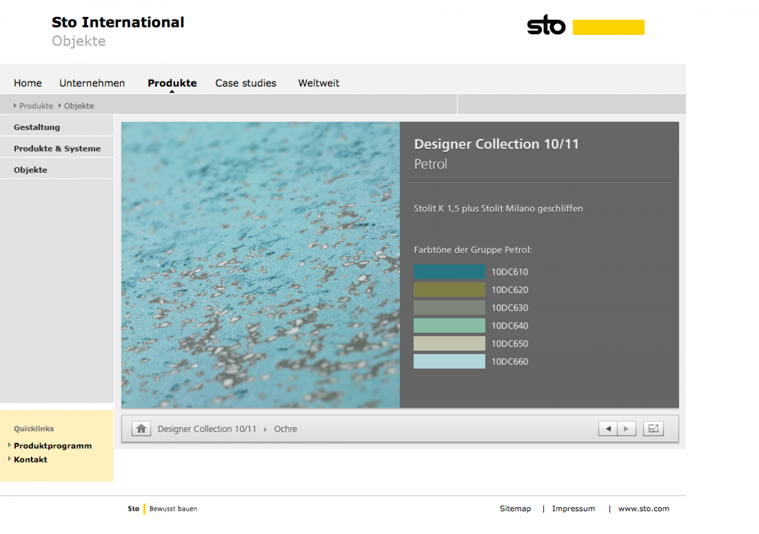 Sto Designer Collection Viewer