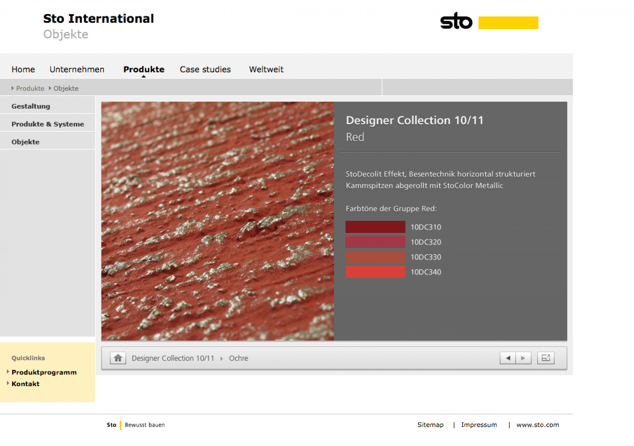 Sto Designer Collection Viewer