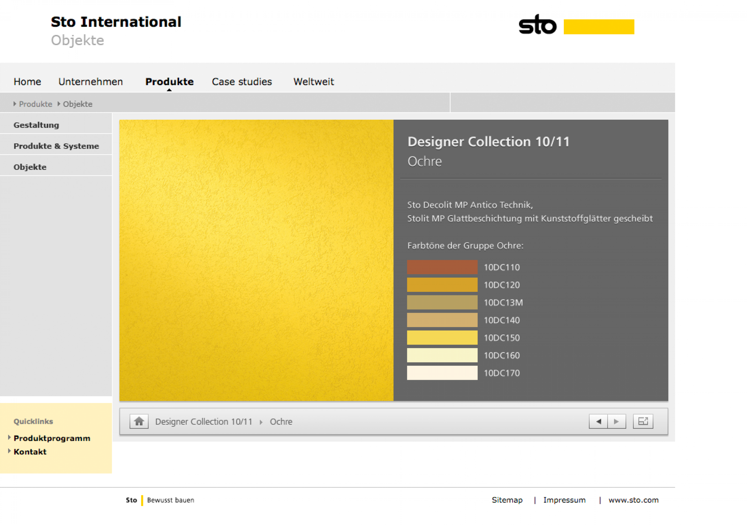 Sto Designer Collection Viewer