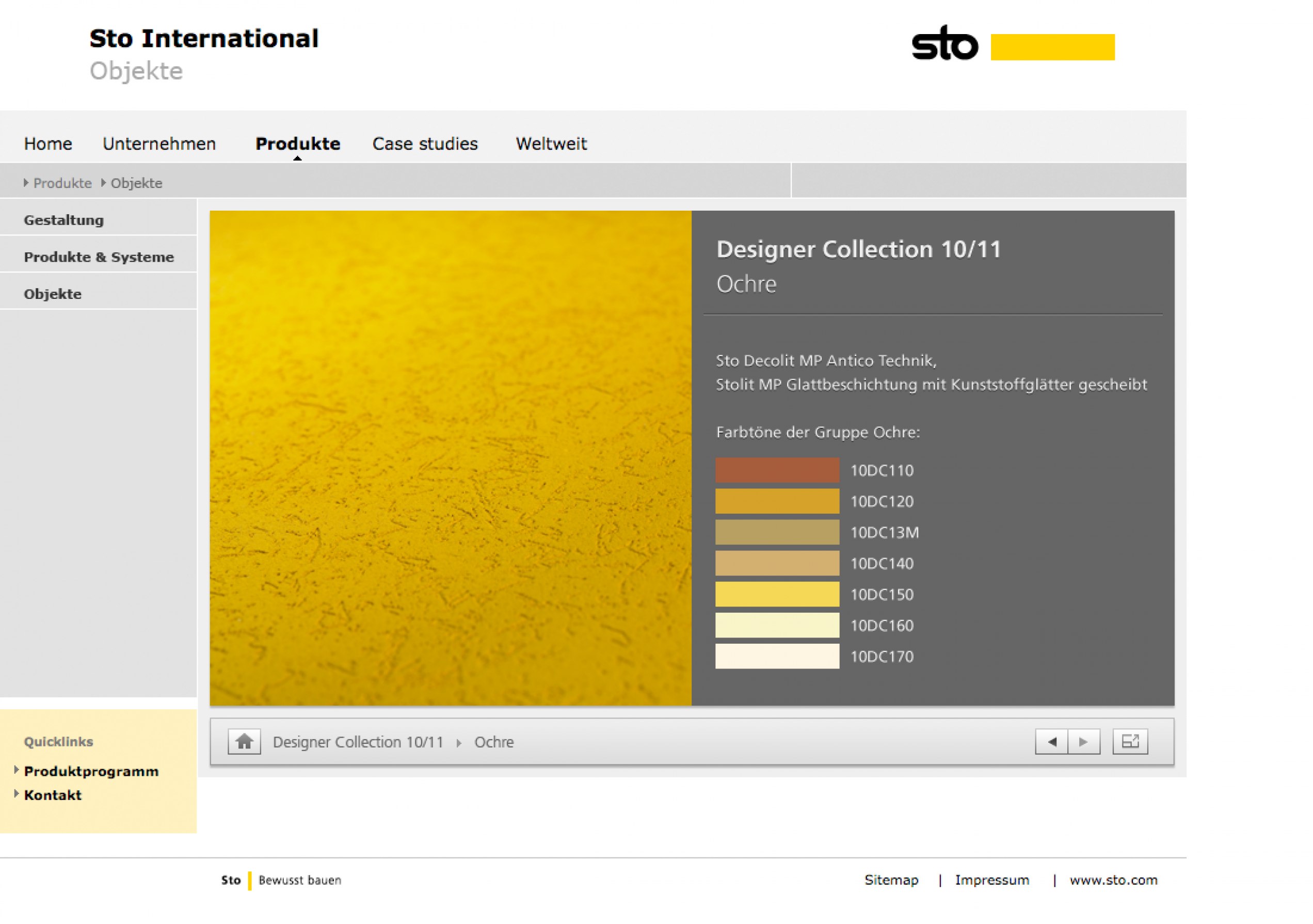 Sto Designer Collection Viewer