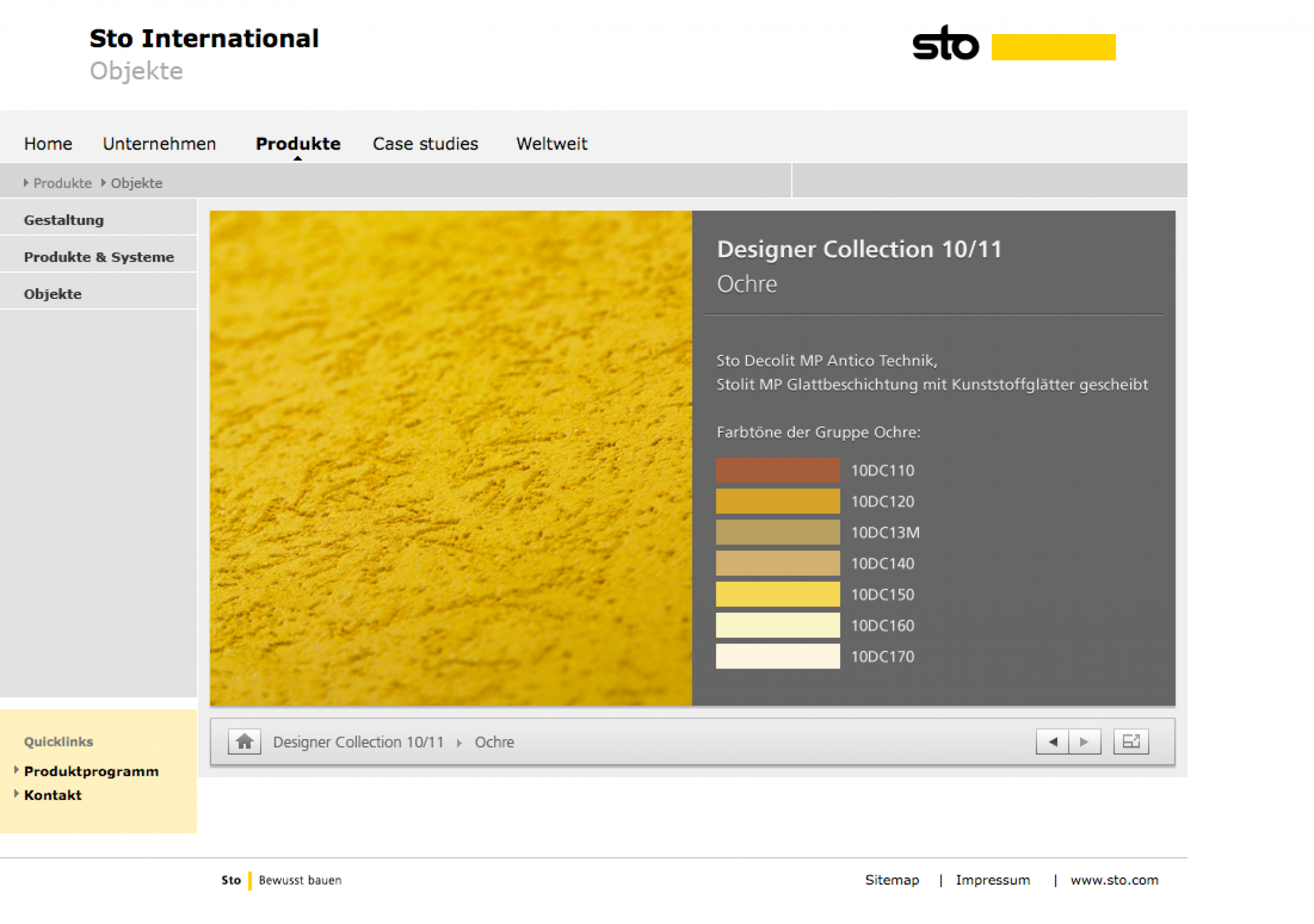 Sto Designer Collection Viewer