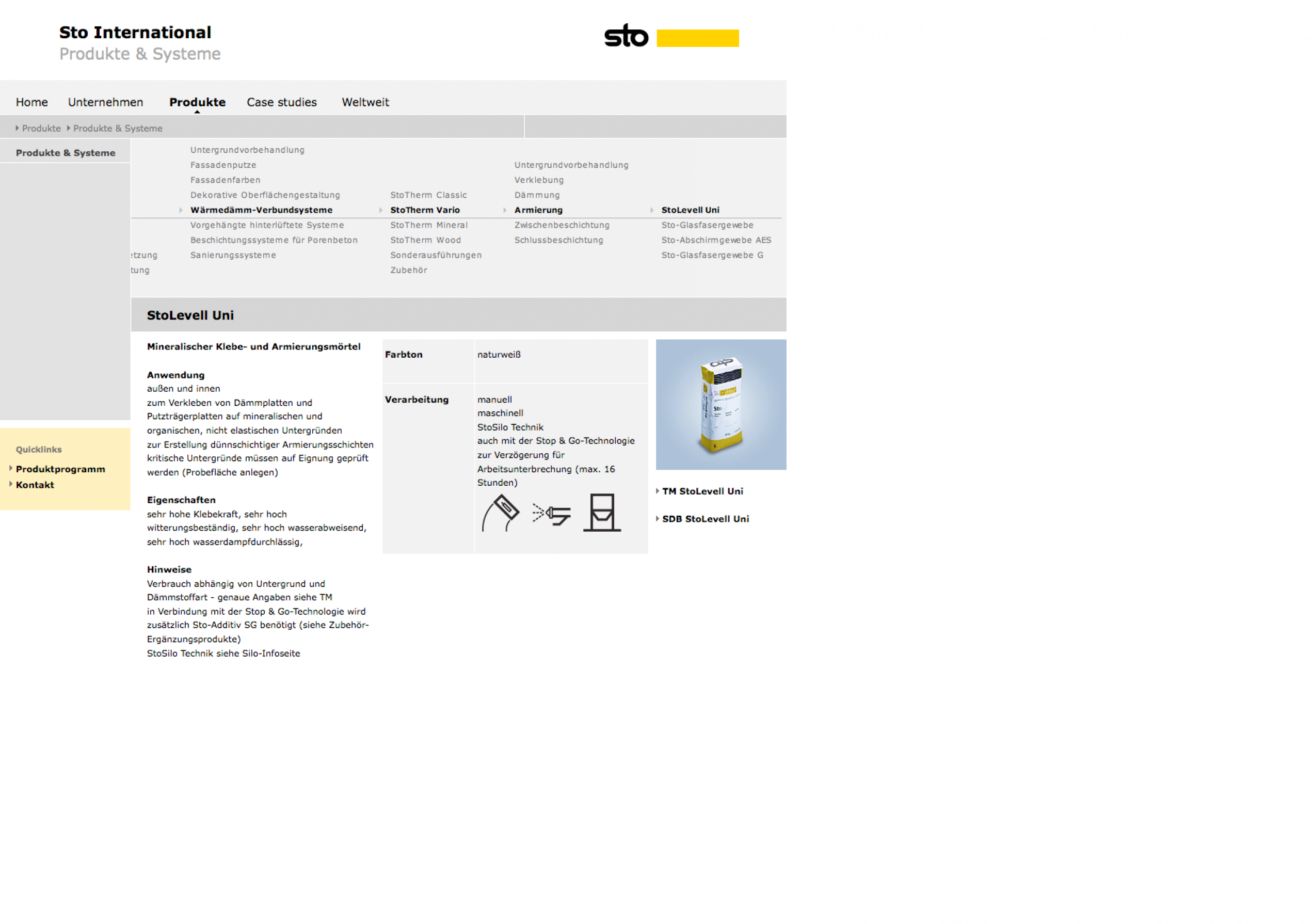 Sto AG International Corporate Website