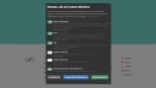 Im Vordergrund ist ein Consent Management Dialog ("Cookie Banner") zu sehen, dahinter eine abgedunkelte Webseite