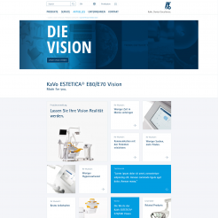 KaVo Dental Web Landingpage Screenshot