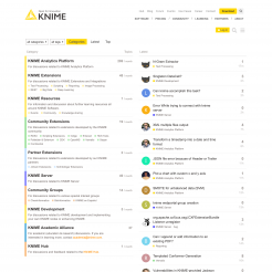 Knime Forum Screenshot