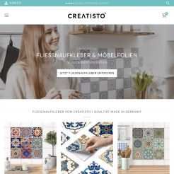 Creatisto Website Screenshot Creatisto Website Screenshot