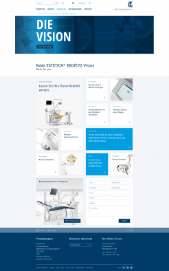 KaVo Dental Web Landingpage Screenshot KaVo Dental Web Landingpage Screenshot