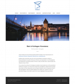 Screenshot: Website mit Drupal 8