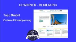 Tojio ist Drupal Award GEWINNER in der Kategorie REGIERUNG.
