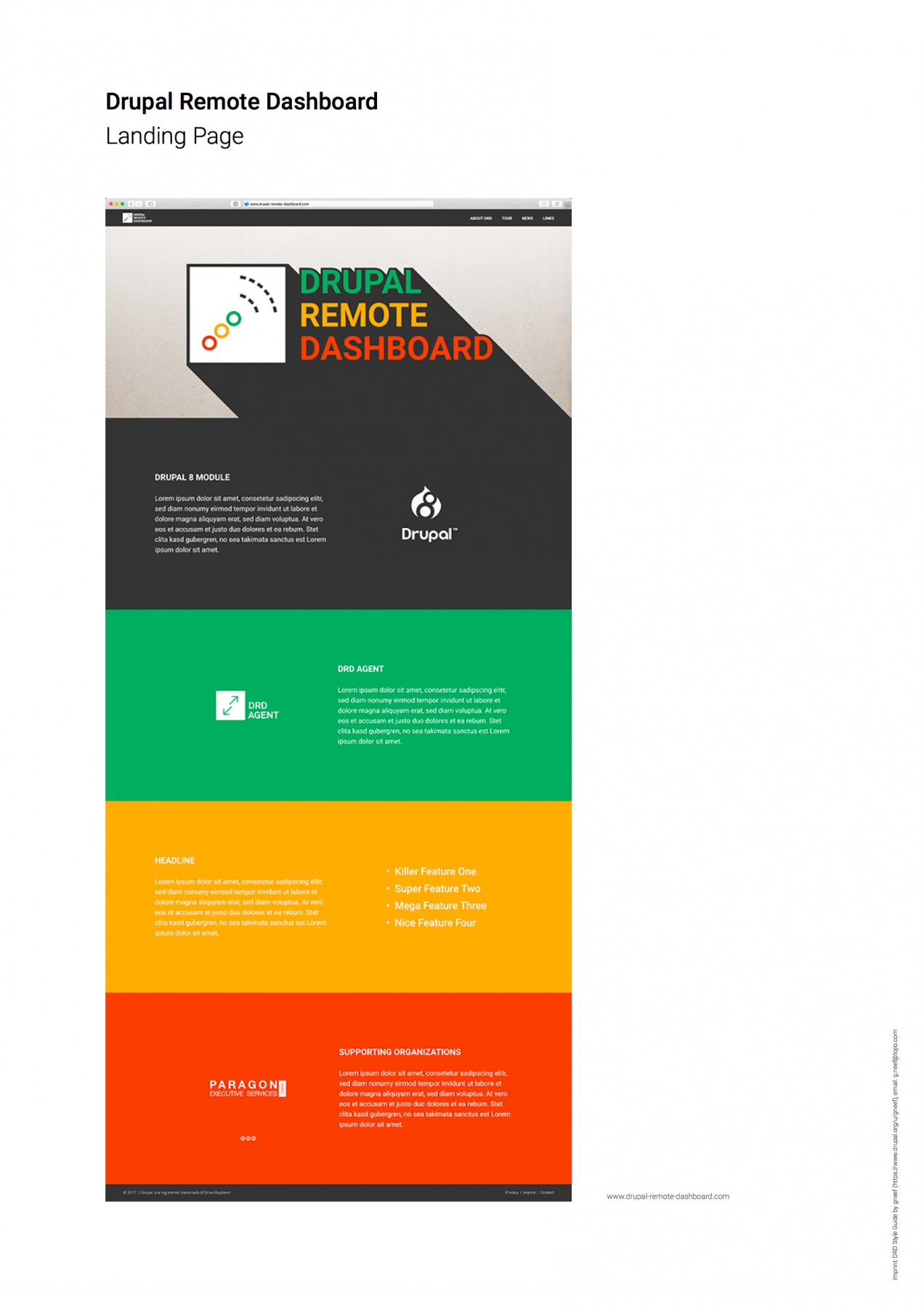 Style Guide – Designing the Drupal Remote Dashboard Style Guide – Designing the Drupal Remote Dashboard