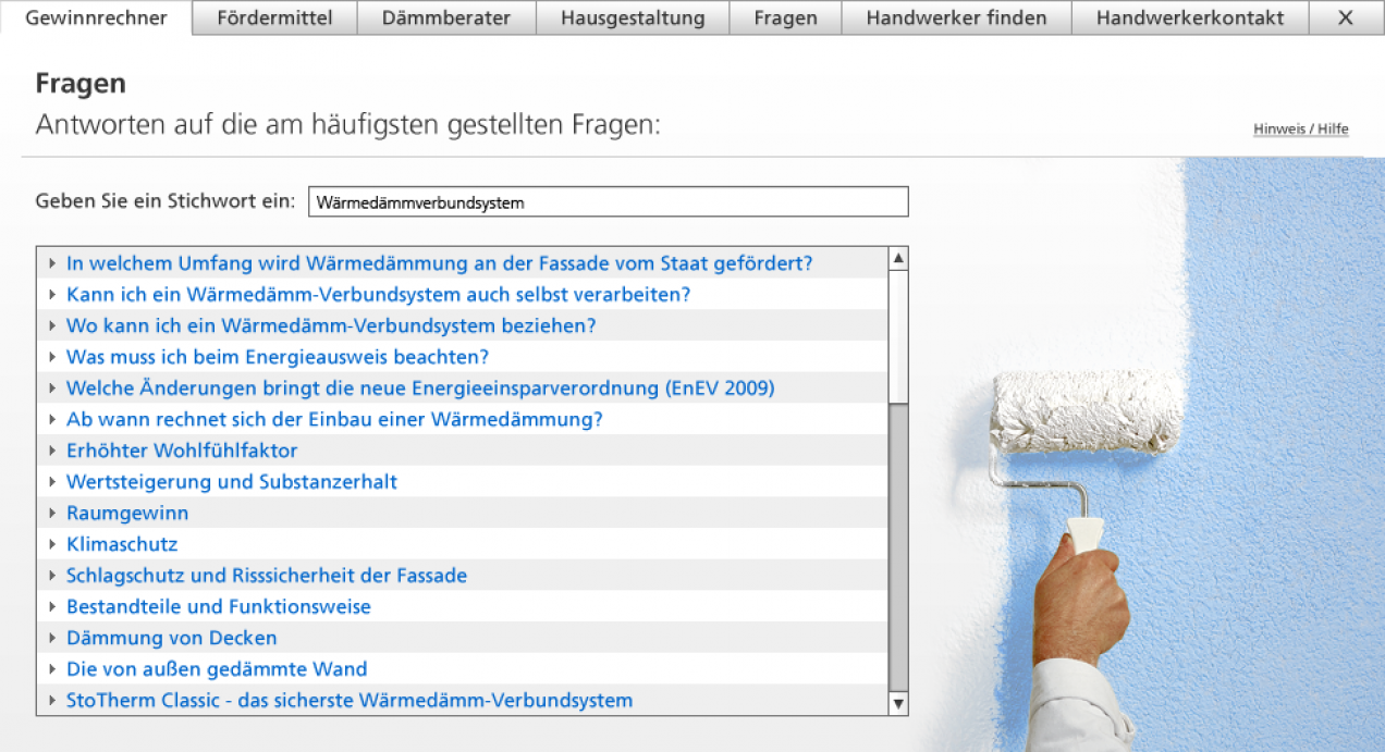 Screenshot des Sto Bauherrenratgebers (14)