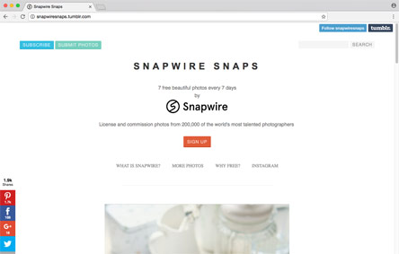 Screenshot der Website Snapwiresnaps