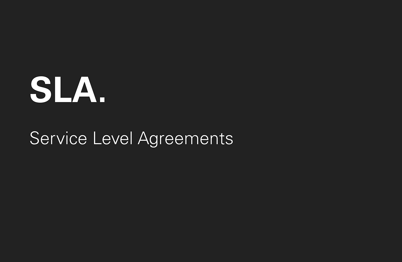 Leistung: SLA, Service Level Agreements, Hosting, Security, Monitoring, Maintenance, DevOps