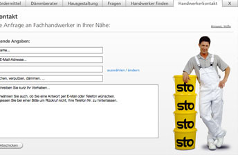Sto AG Bauherren Bereich und Web App Bauherren-Ratgeber